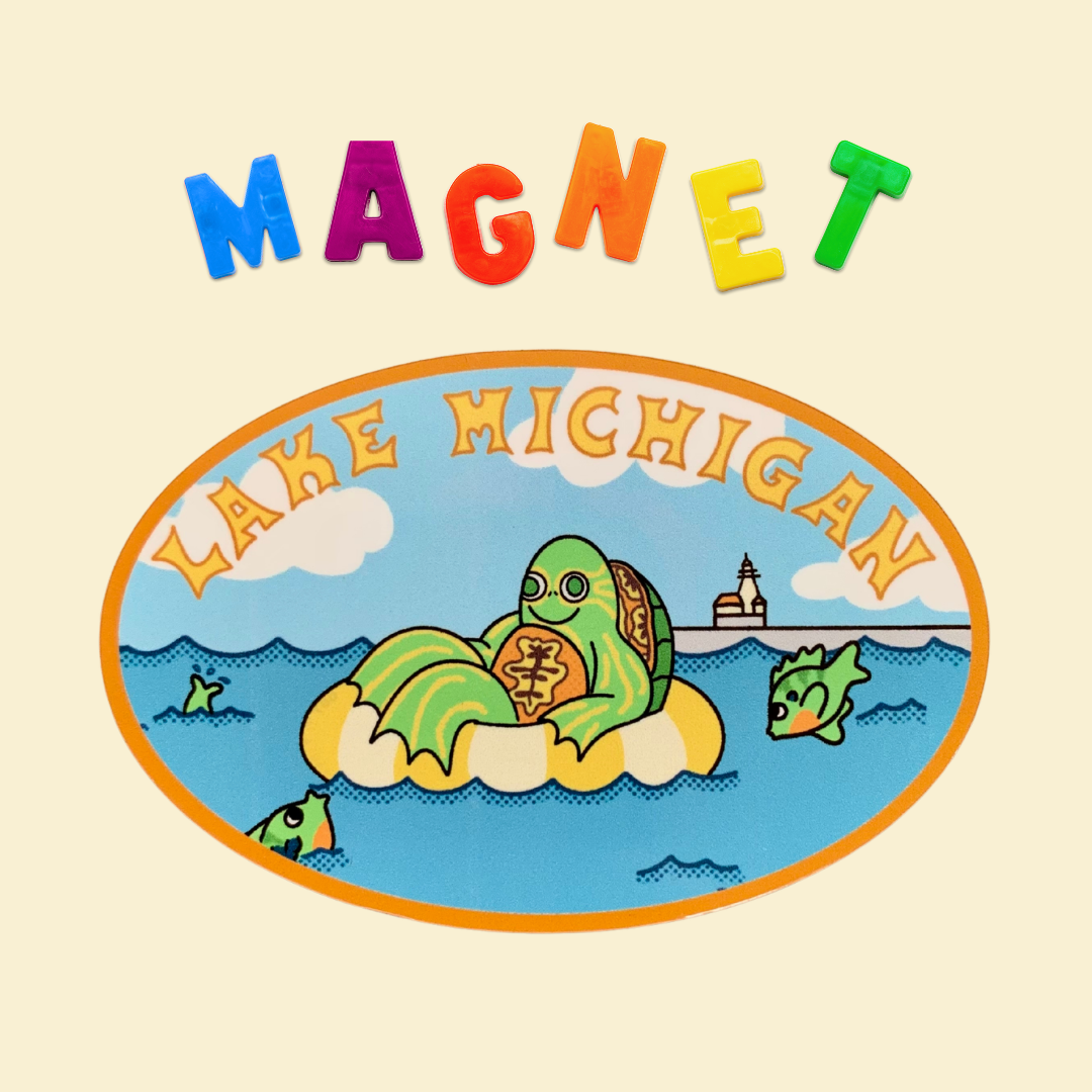 Lake Michigan Souvenir Magnet