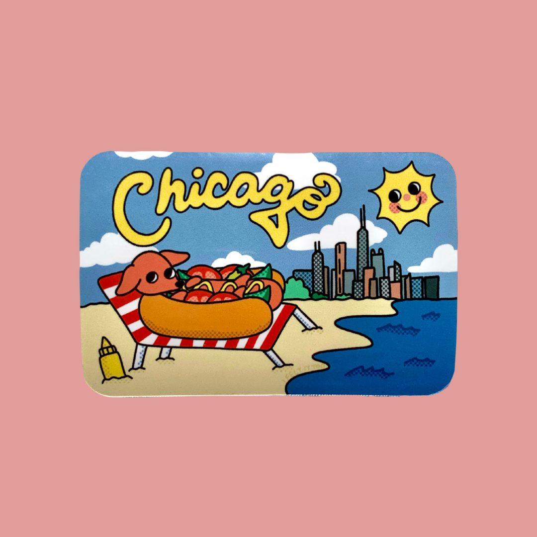 Chicago Beach Souvenir Magnet