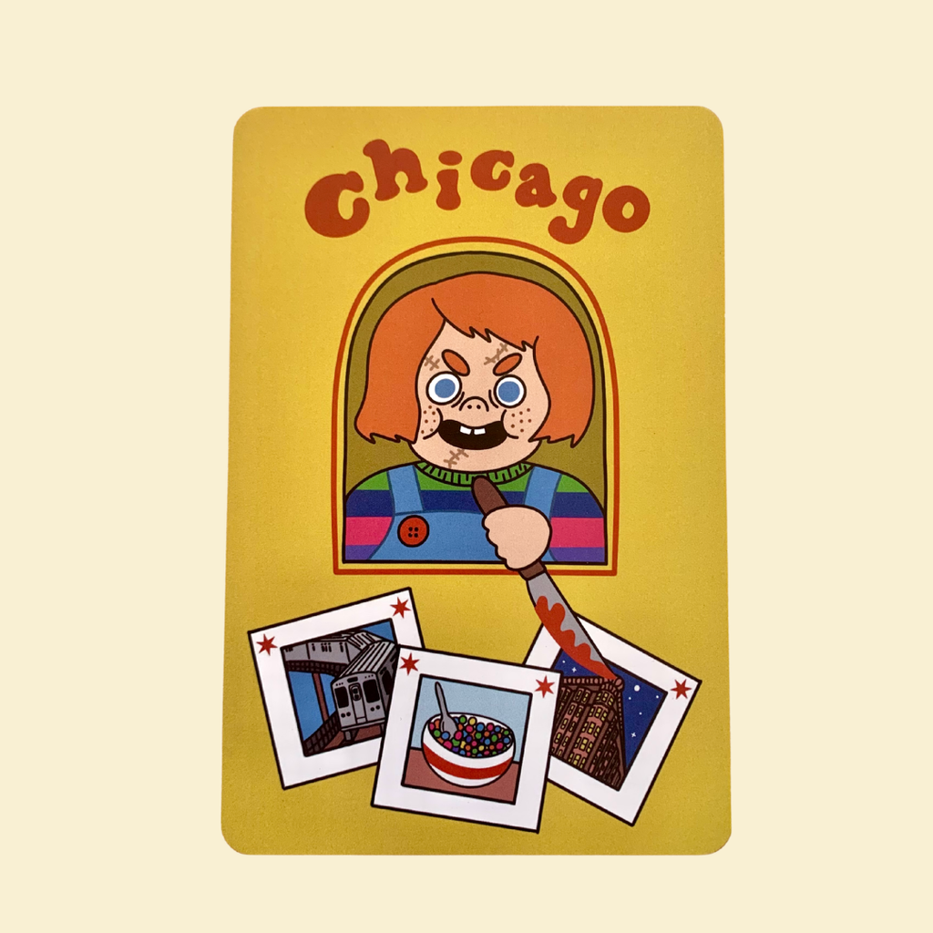 Chucky Chicago Postcard