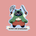 Black Cat Protector Sticker