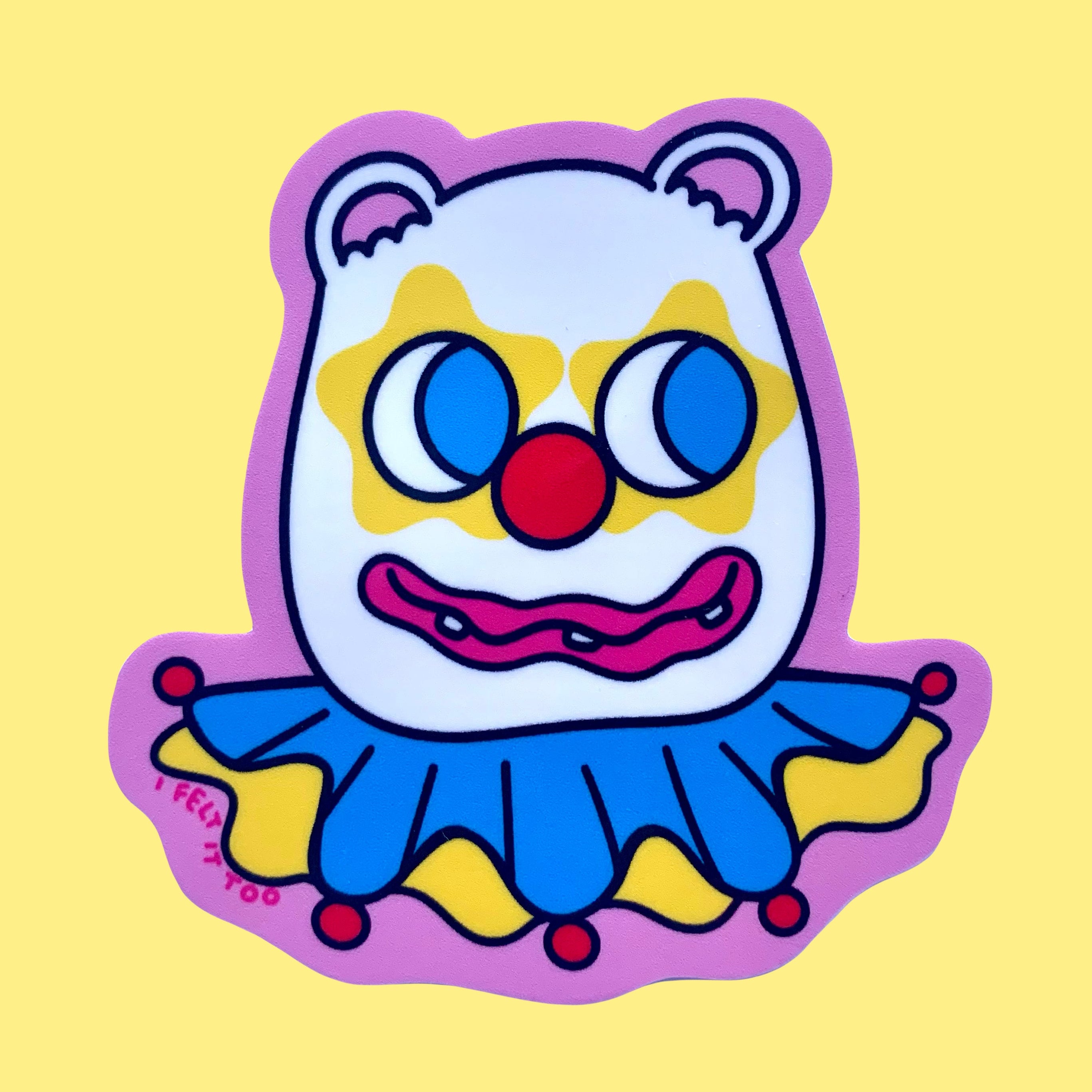 Clown Bear Sticker