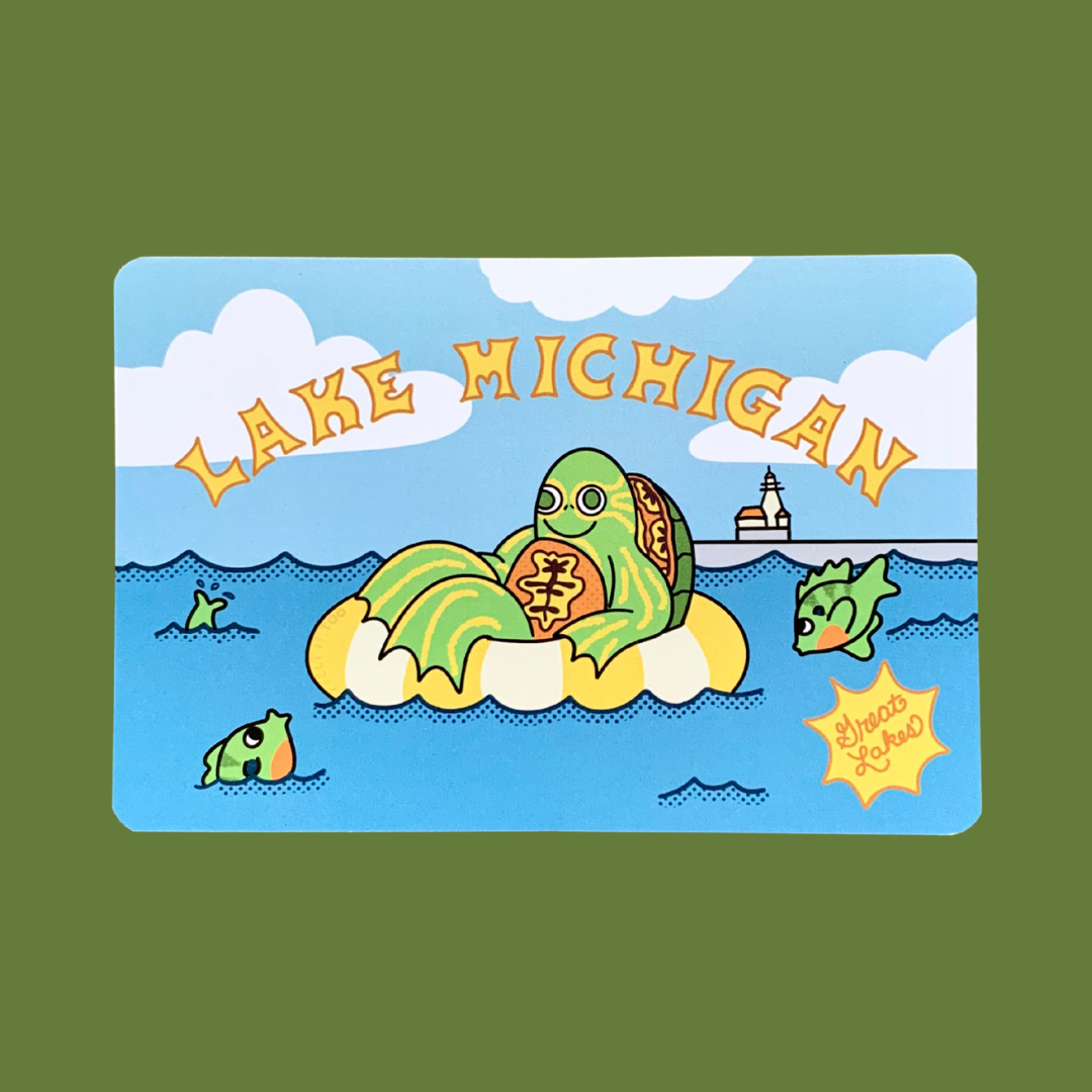 Lake Michigan Postcard