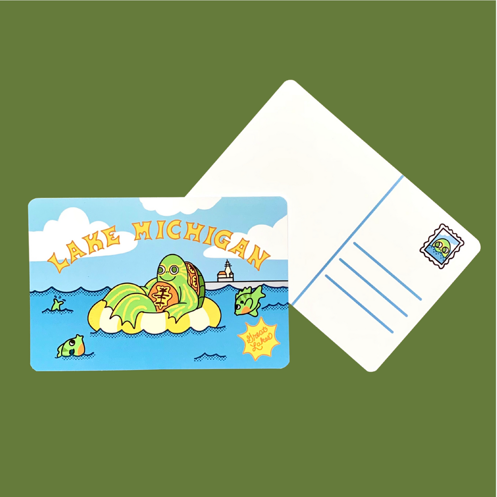 Lake Michigan Postcard