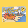 Greetings from Chicago Beach Postcard