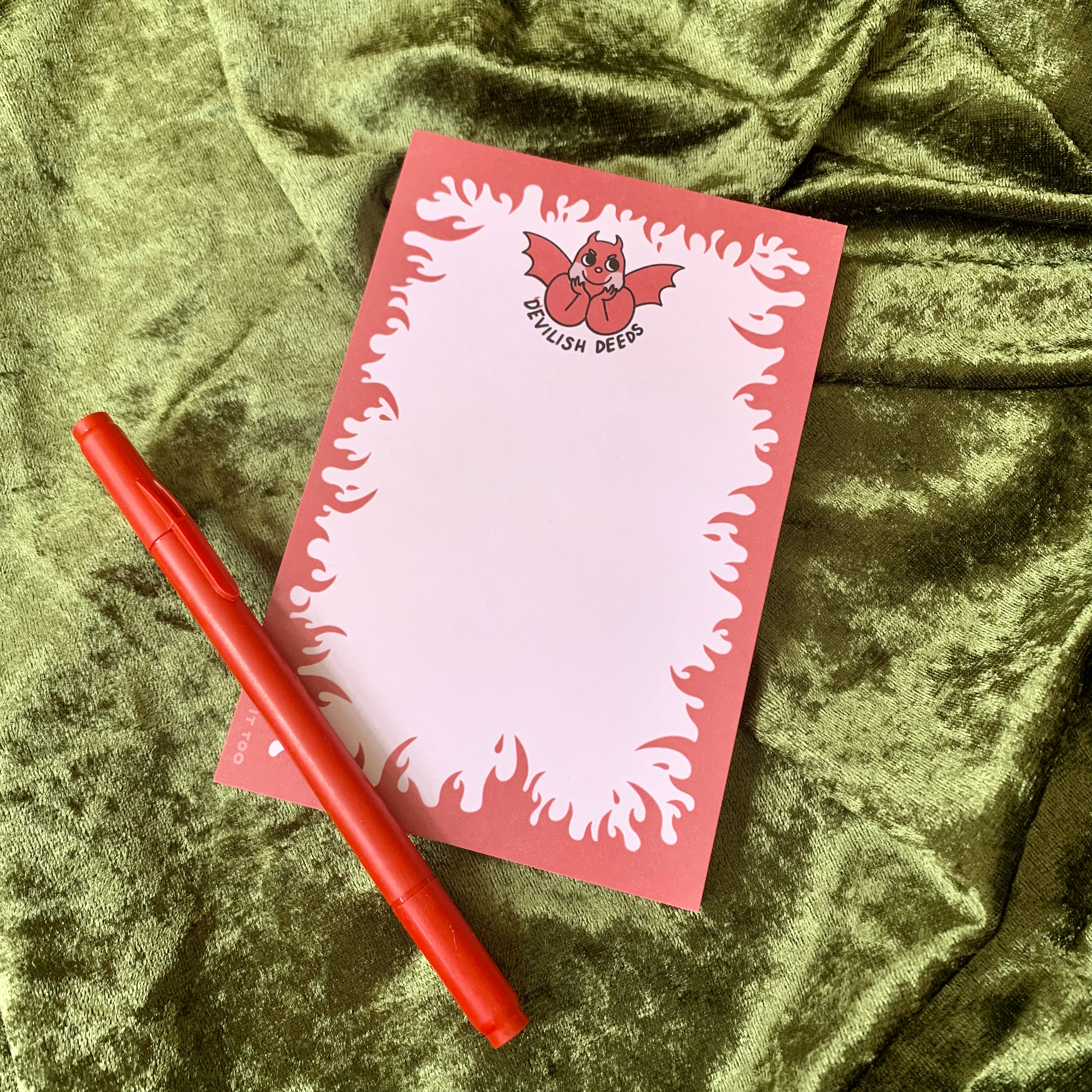 Devilish Deeds 4x6" Notepad (50 sheets)