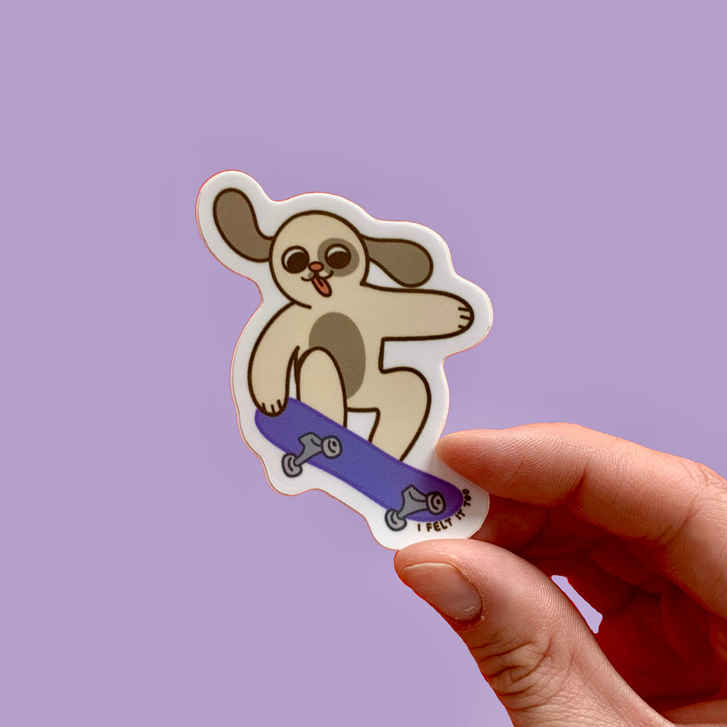 Dog Skateboard Sticker