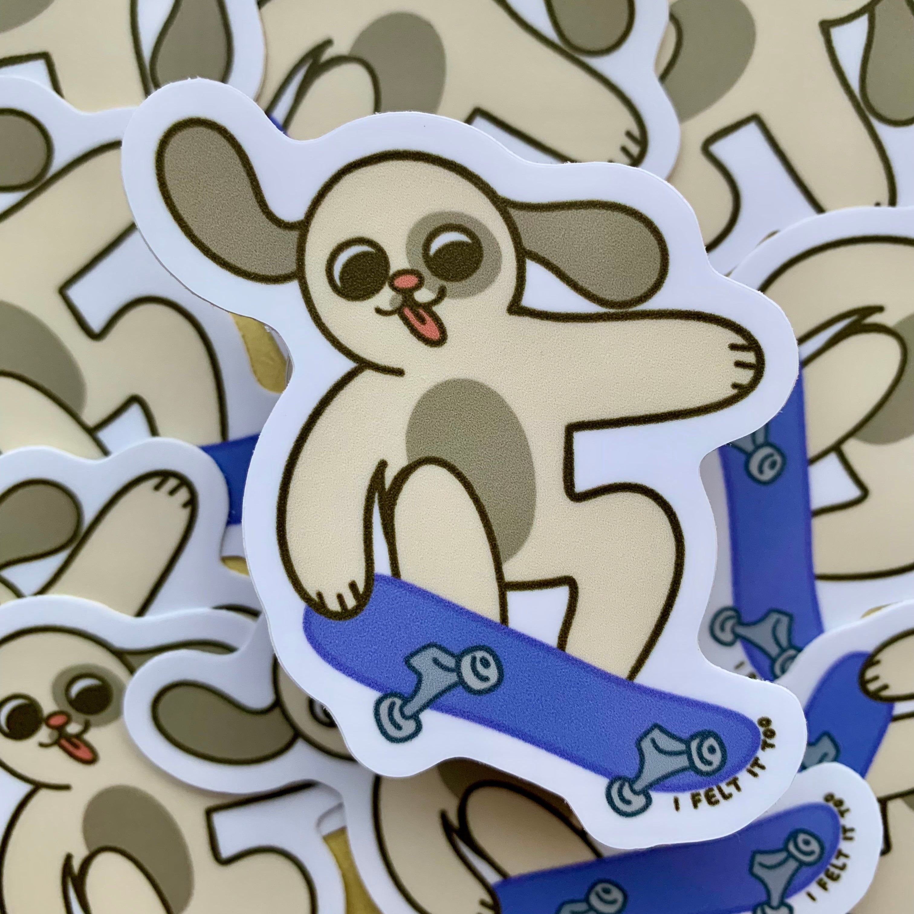 Dog Skateboard Sticker