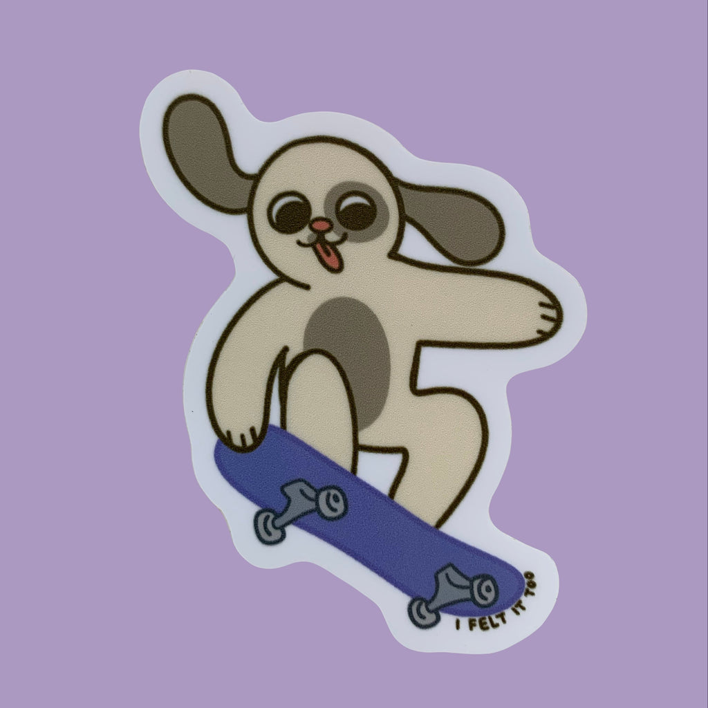 Dog Skateboard Sticker