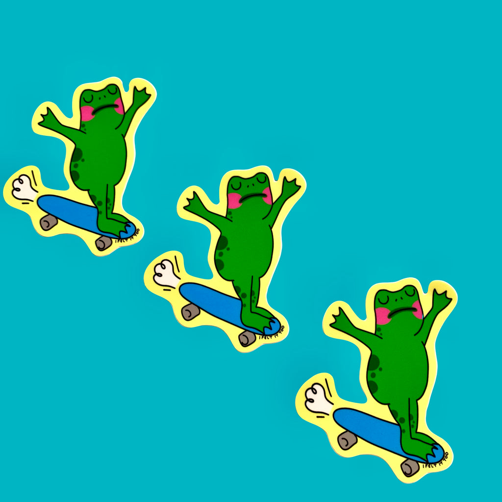 Frog Skateboard Sticker