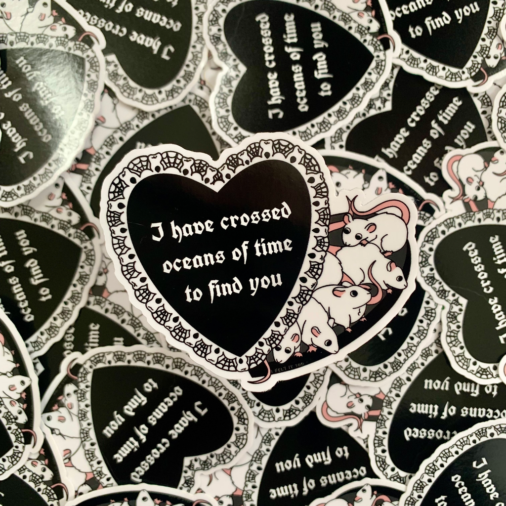 Dracula Valentine Sticker