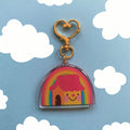 Homo Sweet Homo LGBTQ+ Keychain with Heart Clasp