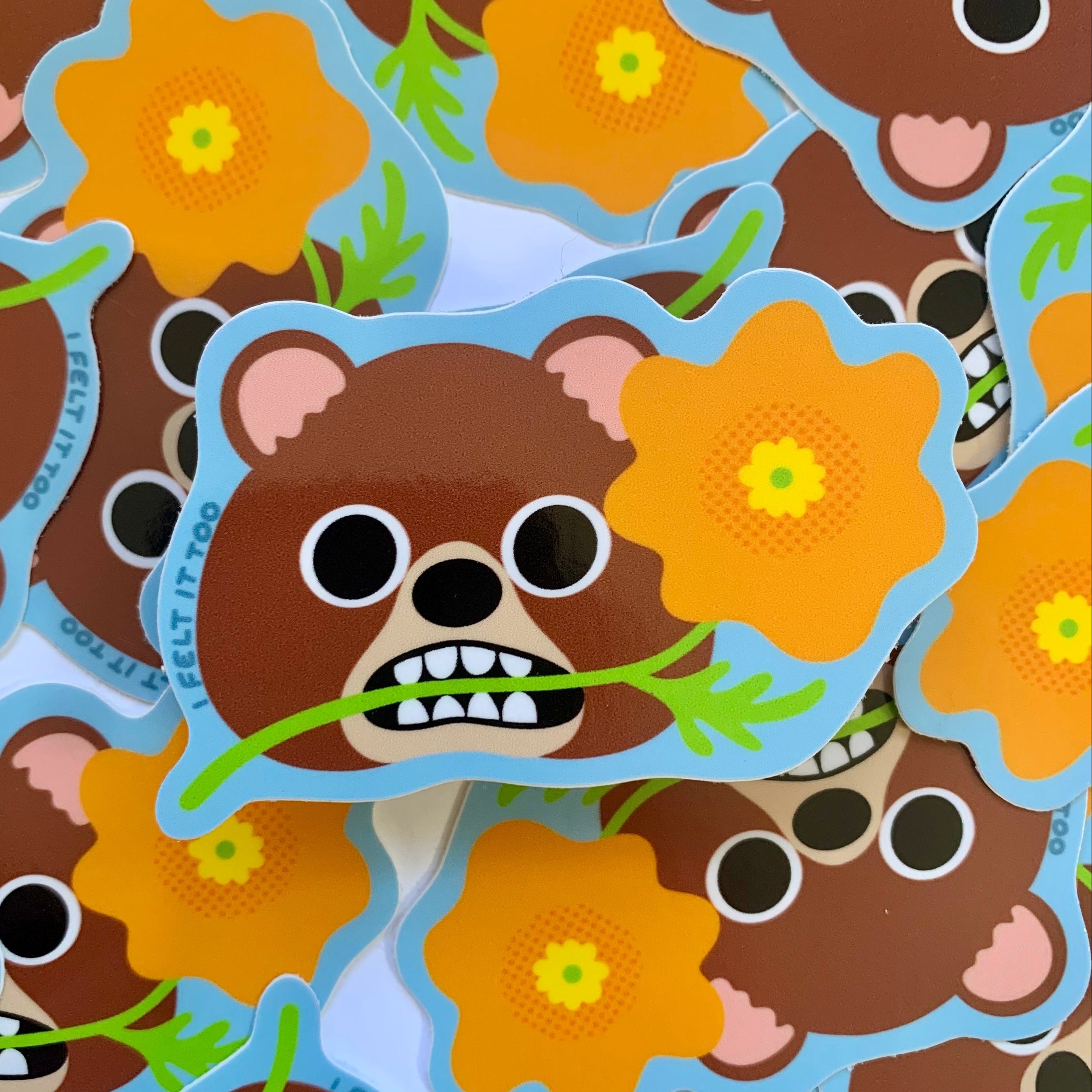 Poppy Bear Sticker
