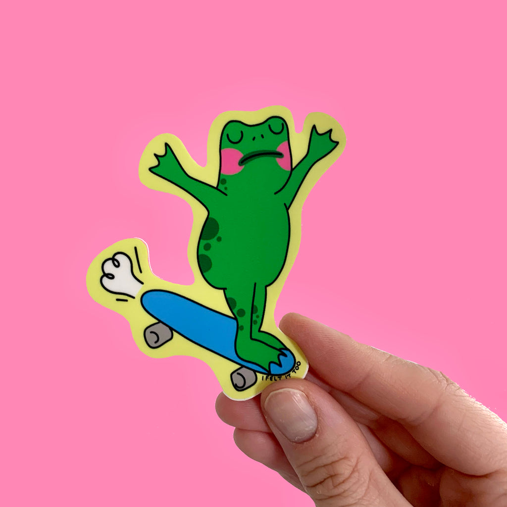 Frog Skateboard Sticker